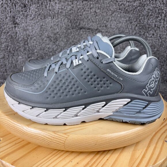 Hoka One One Shoes - Hoka One One Gaviota LTR Running Shoe Womens 7 Wide Gray Gym Training Sneaker